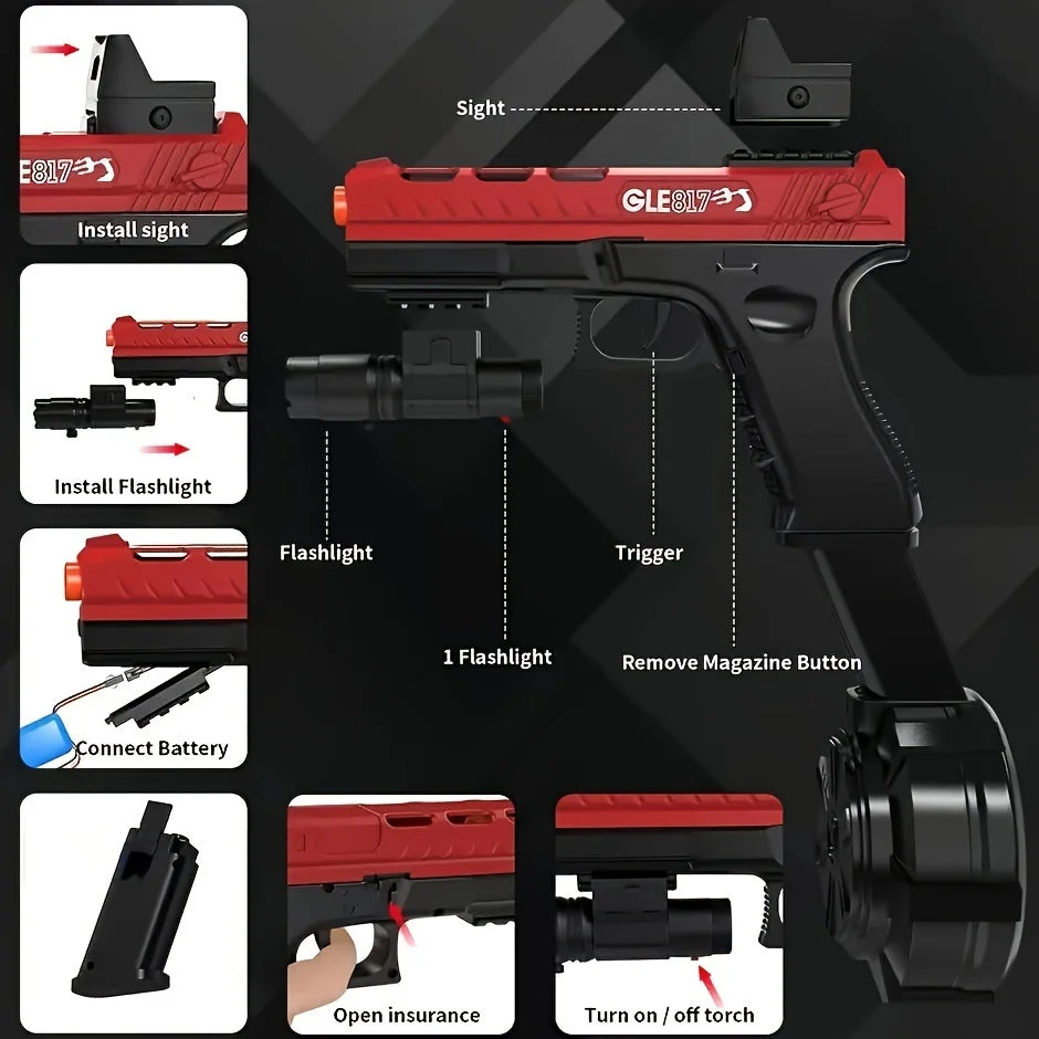 Automatic Shooting Airsoft Pistol Hydrogel 817