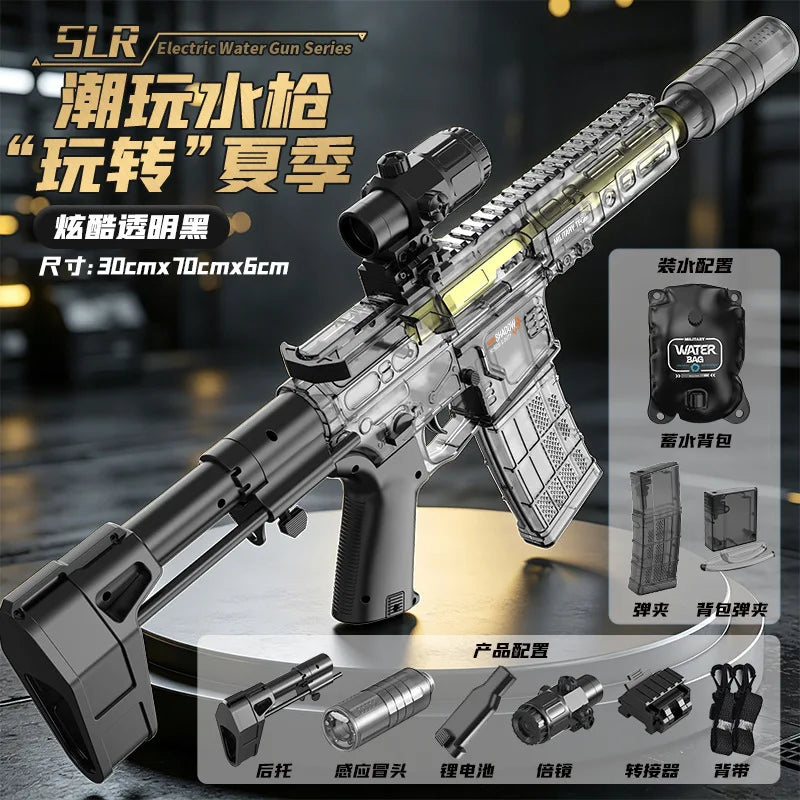 Outdoor SLR Electric Water Gun 2000ml Bag Backpack High Pressure Long-range